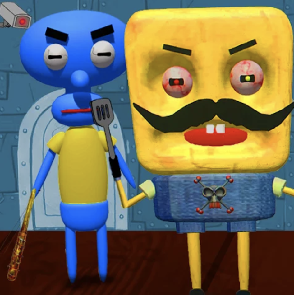 Sponge neighbor game